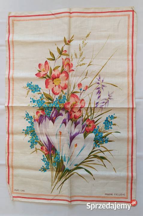 Obrus w kwiaty 725 x 490 wielokolorowy podlaskie