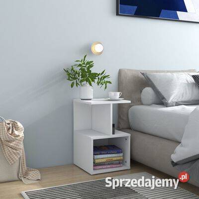 vidaXL Szafka nocna biała 35x35x55 płyta wiórowa Warszawa sprzedam