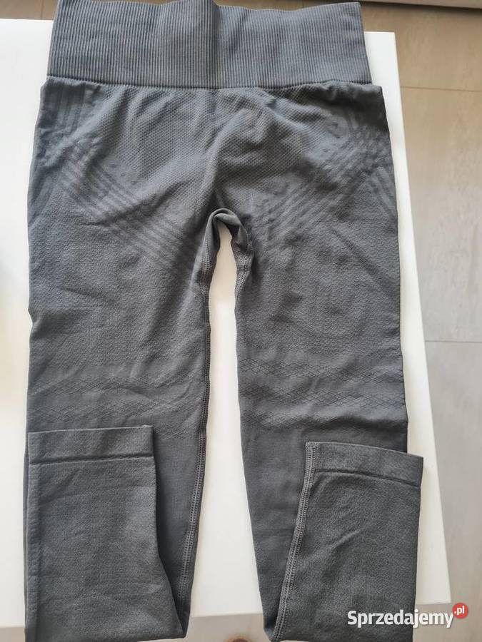 Nowe szare bezszwowe dopasowane legginsy fitness Lublin sprzedam