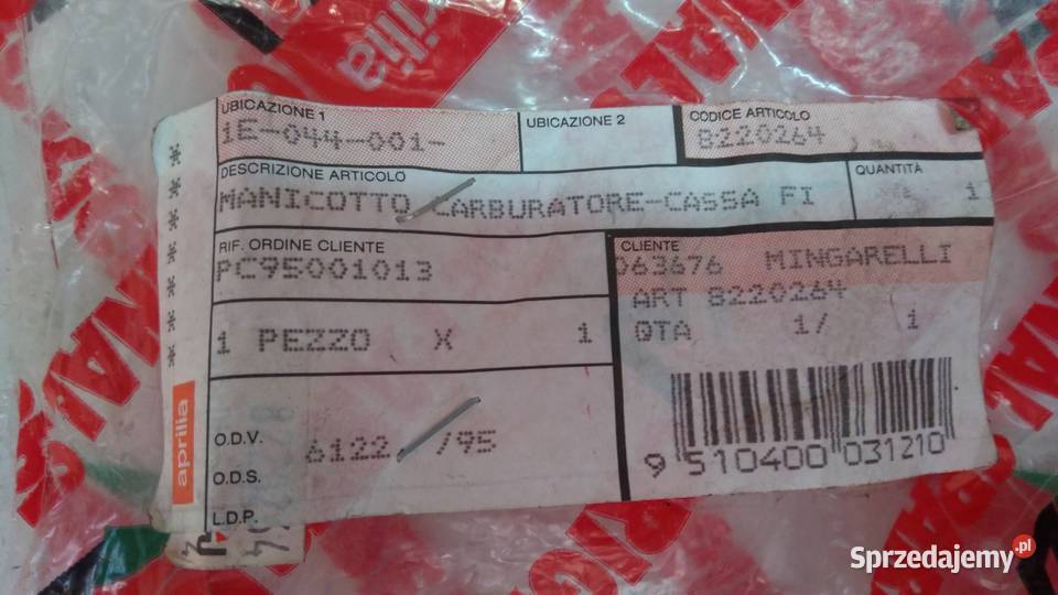 Łącznik guma gaźnika filtra Aprilia AF1 50 Bielsk Podlaski