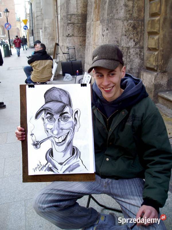 Atrakcja na Wigilię firmową 2019 Karykaturzysta