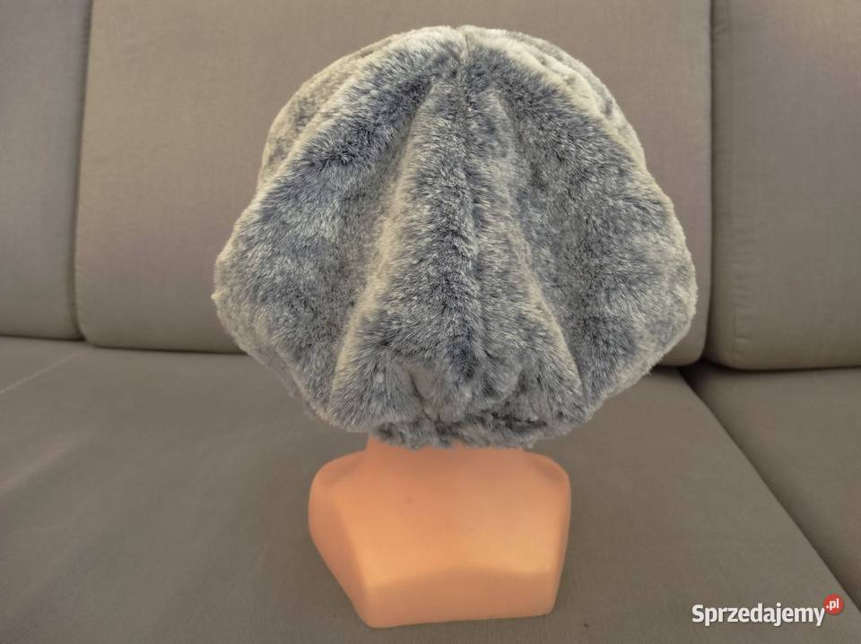 Czapka Futrzana Sztuczne Futro Sześciokątna Łomża
