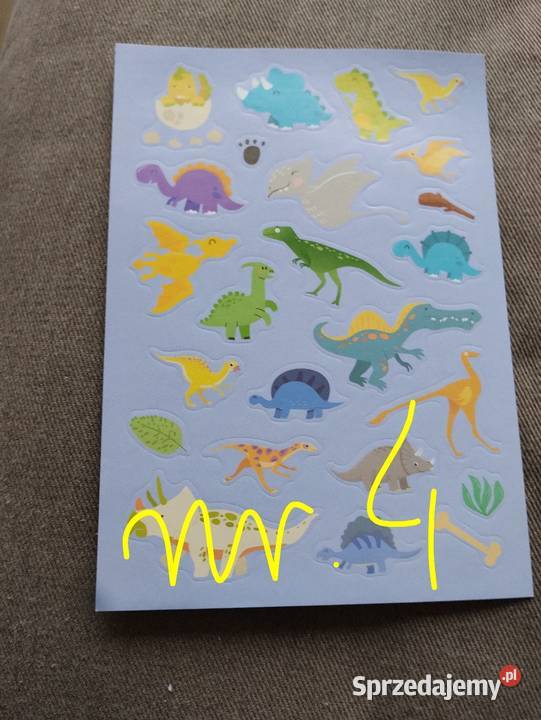 Naklejki dinozaury Siemiatycze sprzedam