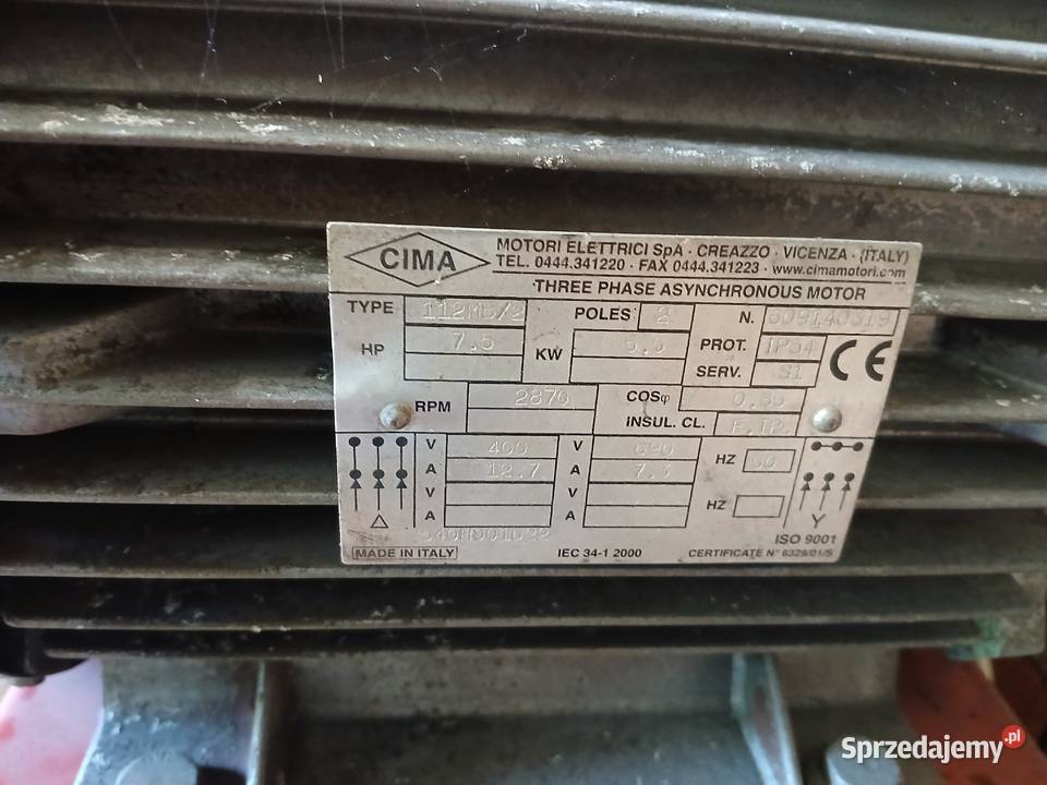 Kompresor sprężarka ABAC 5900 silnik 55 kW Hajnówka