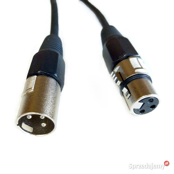 Kabel mikrofonowy symetryczny XLRF XLRM CANON 2m Łódź