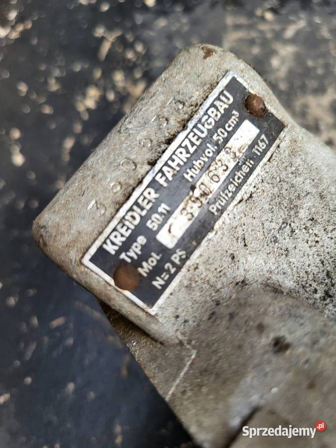 KREIDLER TYP 50 11 SILNIK KARTER TABLICZKA Rybnik