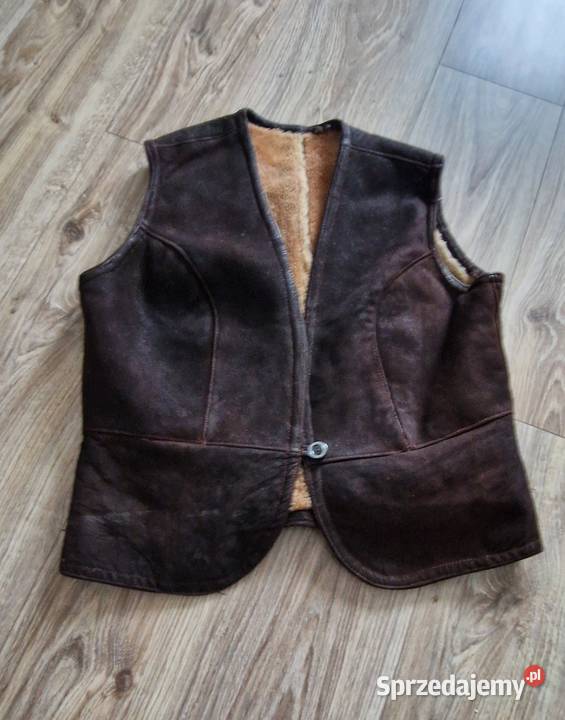 kamizelka z kożuszka kożuch 40 L brązowy małopolskie sprzedam