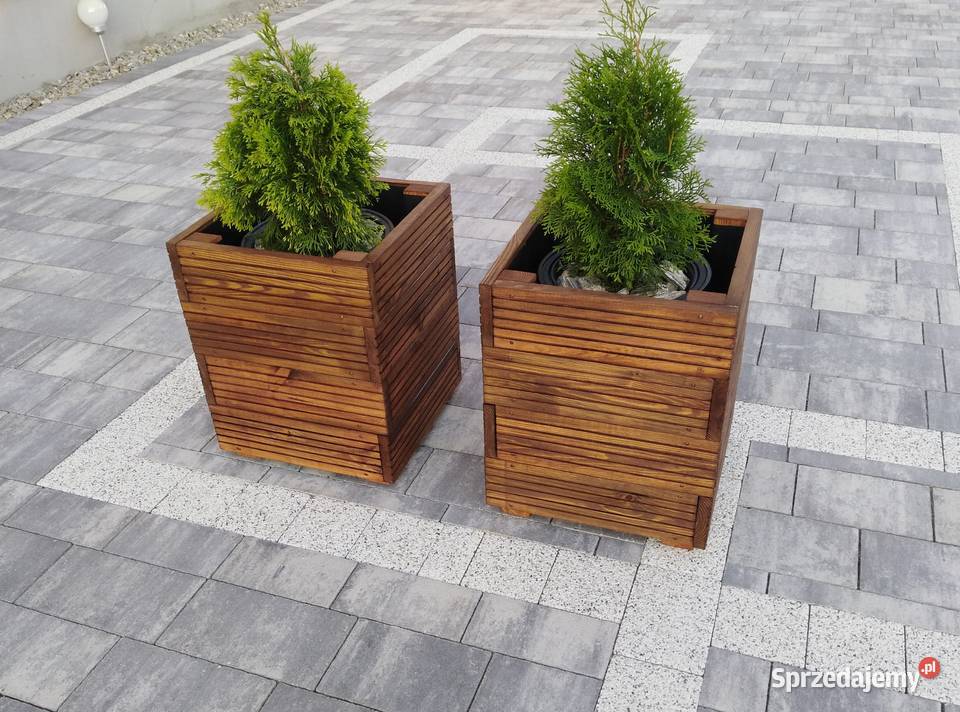 Donica ogrodowa drewniana na wymiar Stare Siołkowice