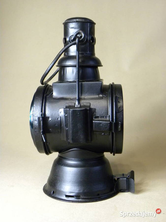 Kolekcjonerska polska lampa naftowa kolejowa Legnica