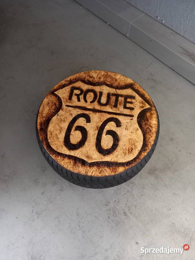 Stolik z opony samochodowej route 66 sprzedam