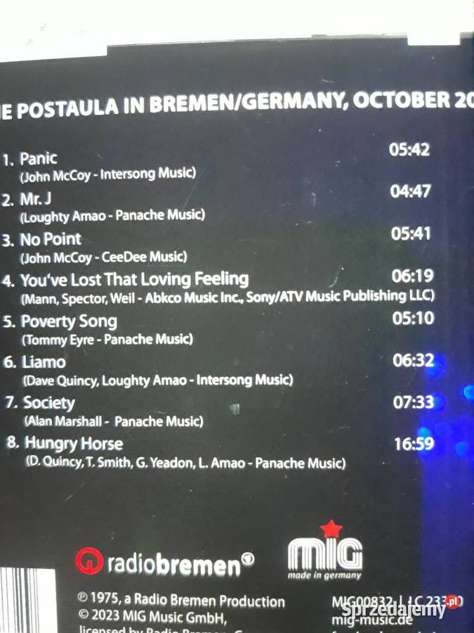 Wykopaliska jazz rocka ZZEBRA Hungry Horse Live rock Płyty i kasety Rzeszów