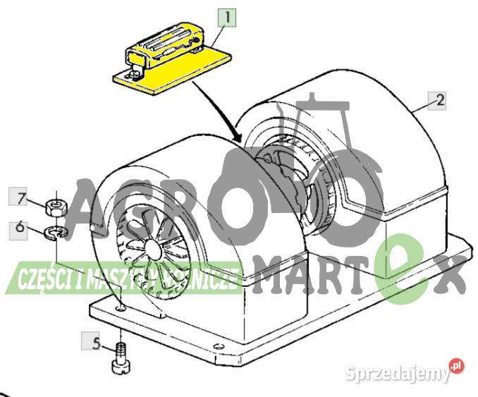 AZ50774 AZ43778 REZYSTOR DMUCHAWY JD Wichrów sprzedam