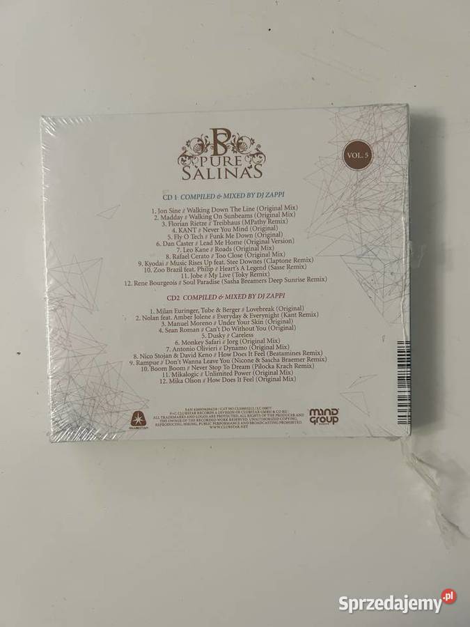 Pure Salinas Vol 5 DJ Zappi from Ibiza CD Warszawa sprzedam