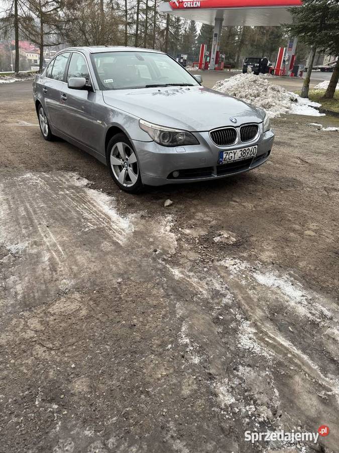 BMW 530xi sprawdzony przebieg srebrny Runowo Pomorskie