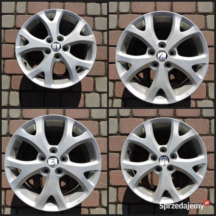 Felgi OEM Mazda 3 BK 17 5x1143 ET525 komplet 4 aluminiowe podkarpackie