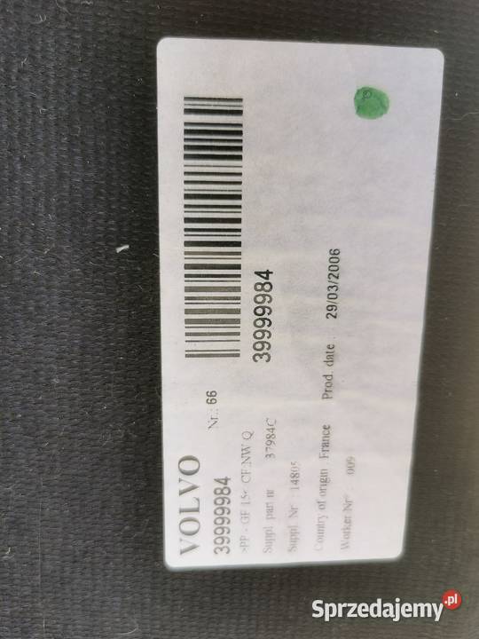 Podłoga płyta bagażnika Volvo V50 3999984 Złocieniec