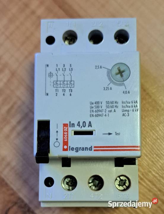 Wyłącznik silnikowy Legrand M250 250400A 606807 Instalacje Kańczuga