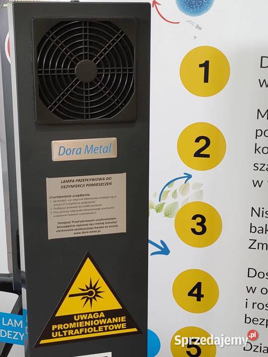 LAMPA PRZEPŁYWOWA UVC DO DEZYNF POWIETRZA DM3359 Wrocław wyposażenie