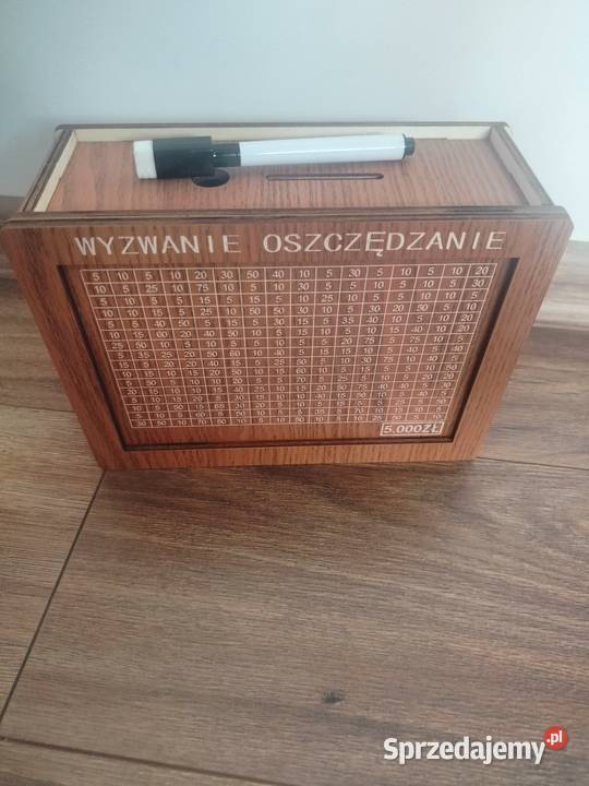 Skarbonka drewniana mazak oszczędzanie Łaziska Górne