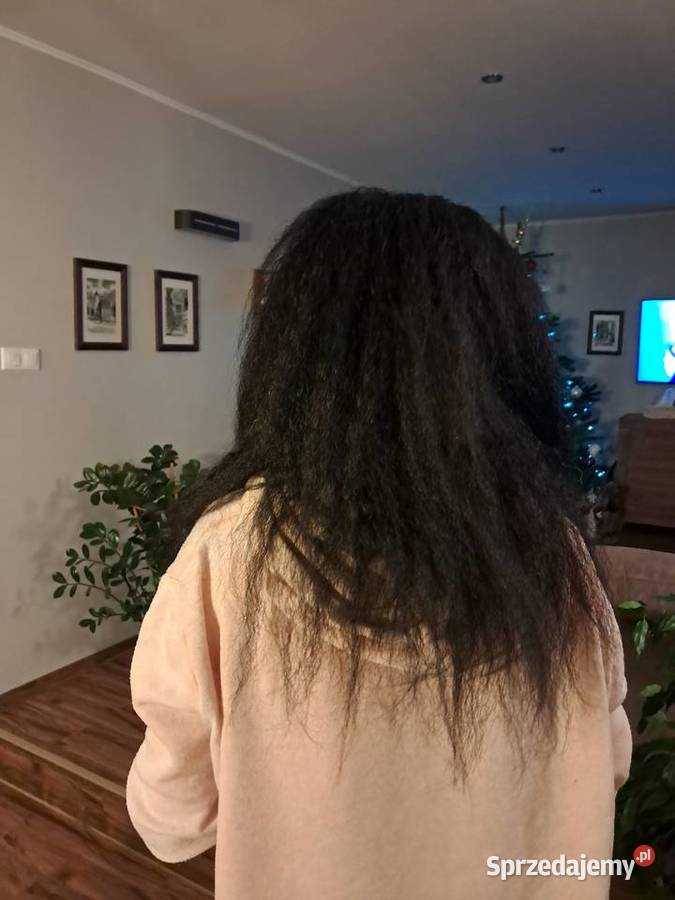 nowa peruka rzęsy długie czarne sztuczne włosy świętokrzyskie Sandomierz