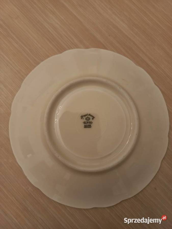 porcelana zabytkowy talerzyk KPM Germany Royal Piastów