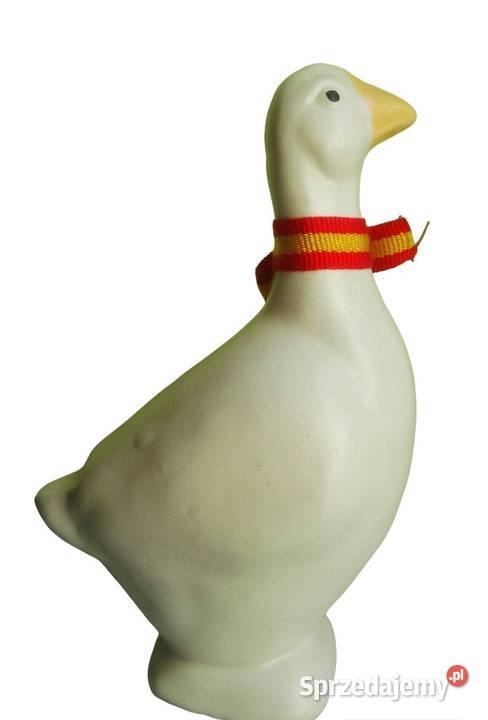 Ceramiczna figurka gęsi ze szwedzkiej Warszawa