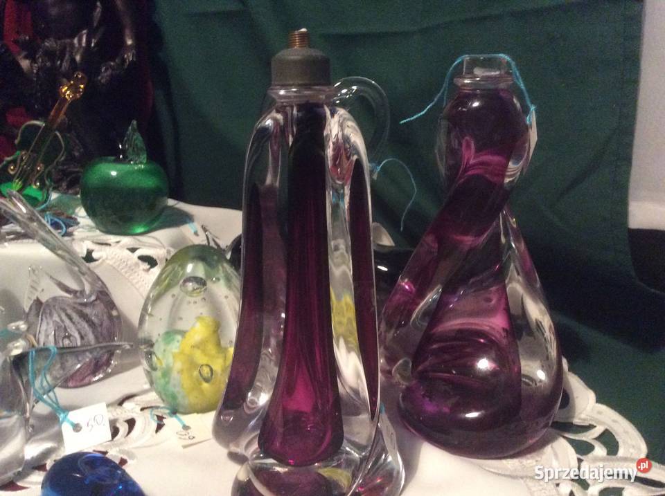 Figurki szklane w stylu murano Porcelana i szkło wielkopolskie Poznań