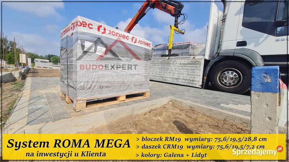 Nowoczeny bloczek ogrodzeniowy XXL gładki Joniec podkarpackie Tarnobrzeg