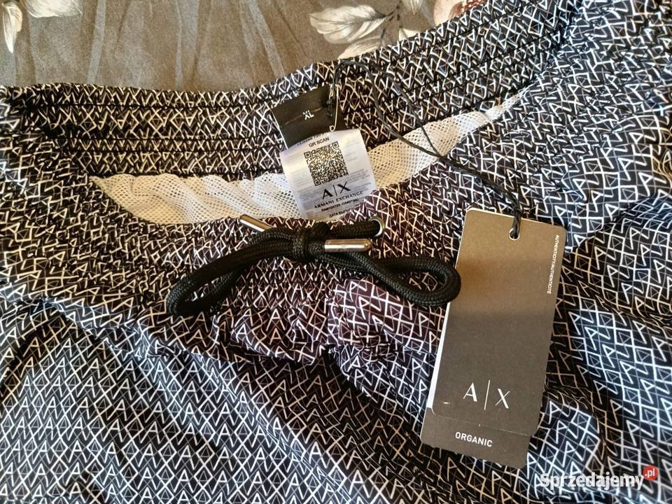Szorty kąpielowe Armani Exchange rozmiar XL czarny Moda i Styl Białystok