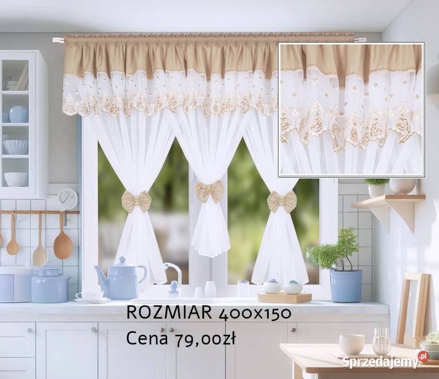 Firana 400x150 Firany Gotowe do pokoju salonu