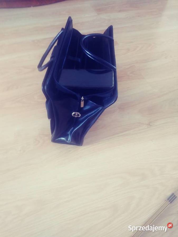 Nowa czarna torba biurowa unisex