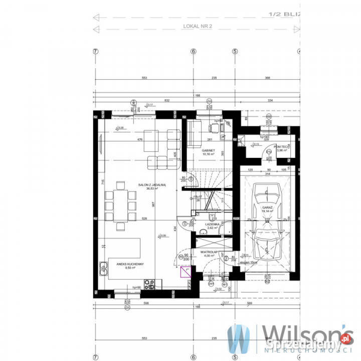 Dom szeregowy 149m2 Falenty Nowe Liczba pokoi 5