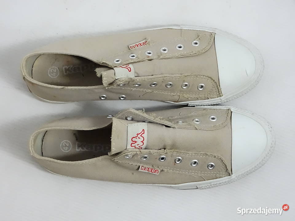Trampki Męskie Kappa Beżowe Canvas Rozmiar 42 Biłgoraj