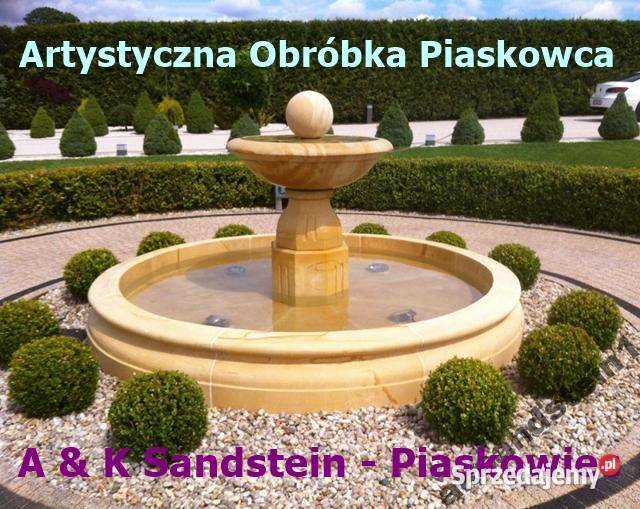 Stylowa fontanna z piaskowca do oryginalnego dolnośląskie