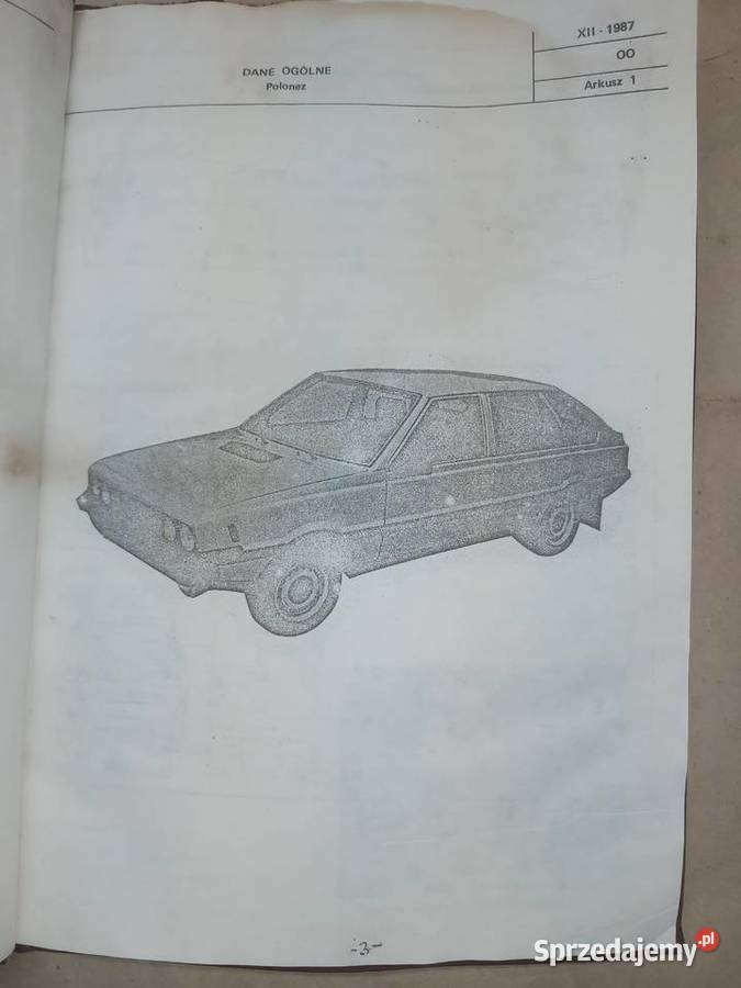 FSO Polonez Dane techniczne napraw samochodu motoryzacja, transport