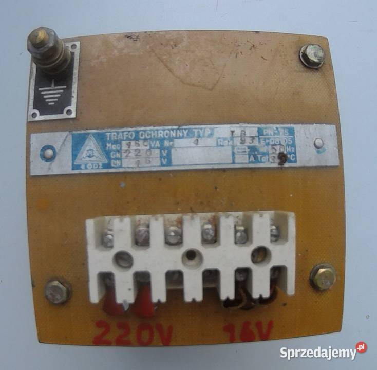 Trafo ochronny typ To 160 VA 22016 V 50 Hz Pabianice