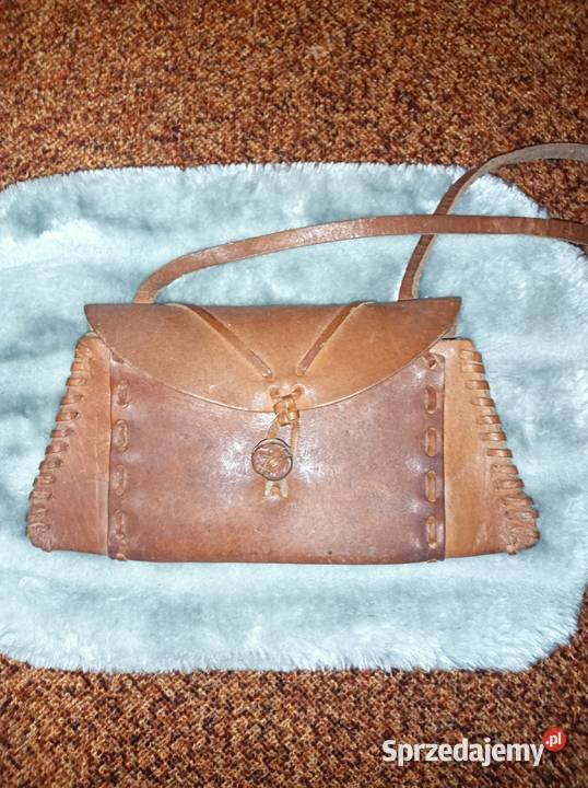 Torebka Kopertówka Vintage Skóra Naturalna Rzeszów