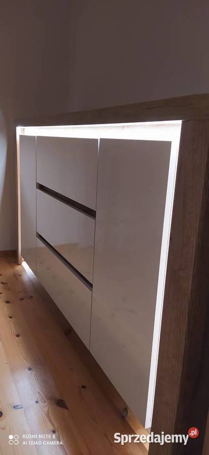 NOWOCZESNY SYSTEM Z MODNYM LEDOWYM Komplety mebli Toruń