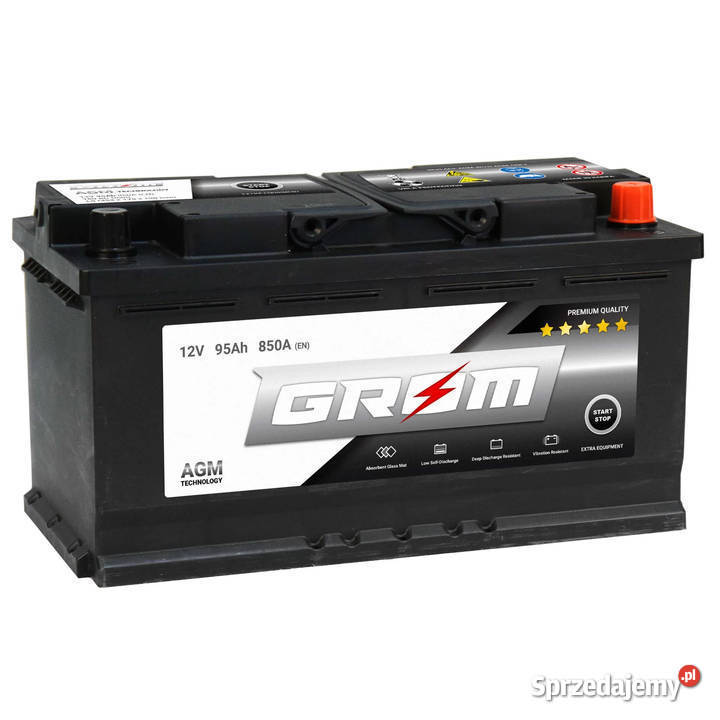 Akumulator GROM AGM STARTSTOP 95Ah 850A Prawy sprzedam