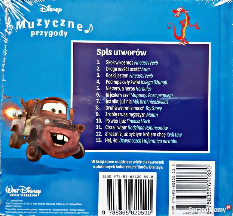 MUZYCZNE PRZYGODY MAŁEMU MISTRZOWI DISNEY CD CD Kalisz
