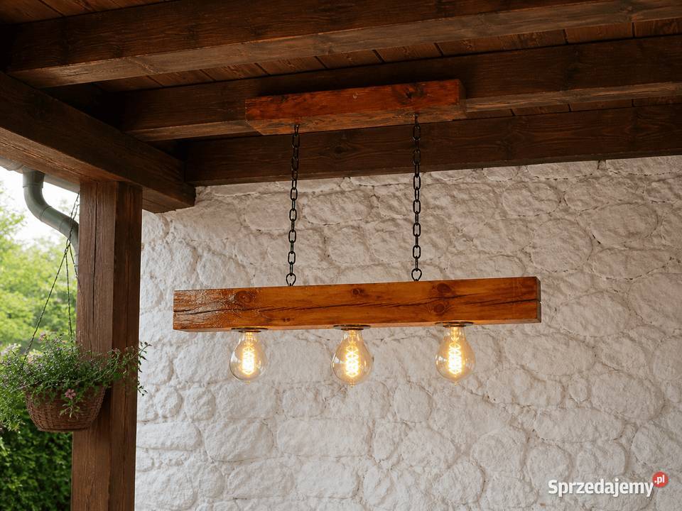 Lampa sufitowa rustykalna OLD WOOD RETRO LS2B45 śląskie
