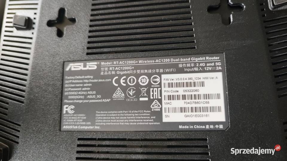 Asus RTAC1200G Legionowo sprzedam