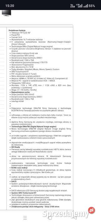 Telewizor LCD 46 Samsung
