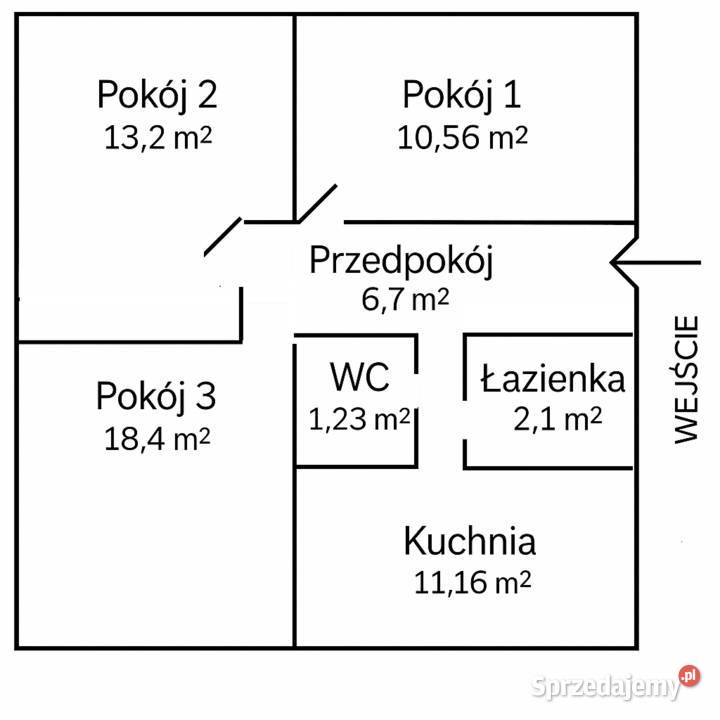 3pokojowe mieszkanie 6336 m parter ogródek