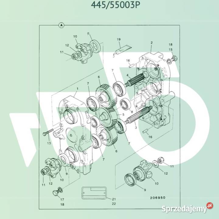 Skrzynia biegów 44555003P Reduktor 44555004 JCB Motoryzacja Wilkowo