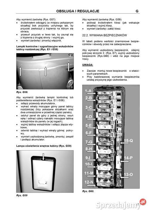 Instrukcja obsługi Ursus 6024 7524 Stalowa Wola sprzedam