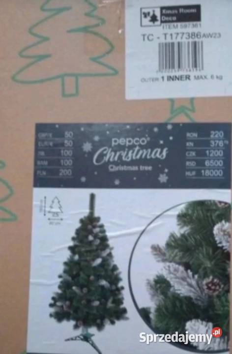 Choinka sztuczna wys150 mazowieckie Siedlce