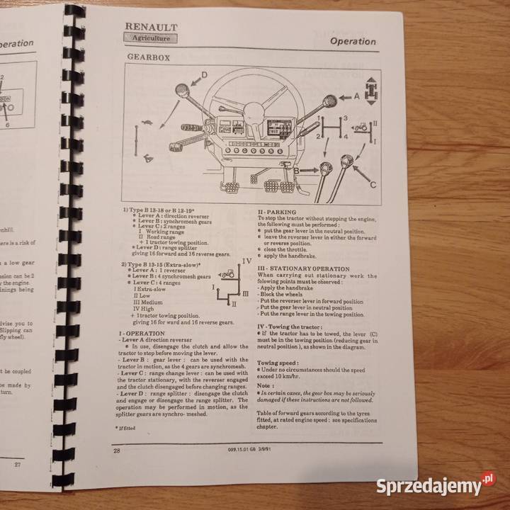 Instrukcja Obsługi RENAULT 11054 10614 12014 zachodniopomorskie Kamień Pomorski