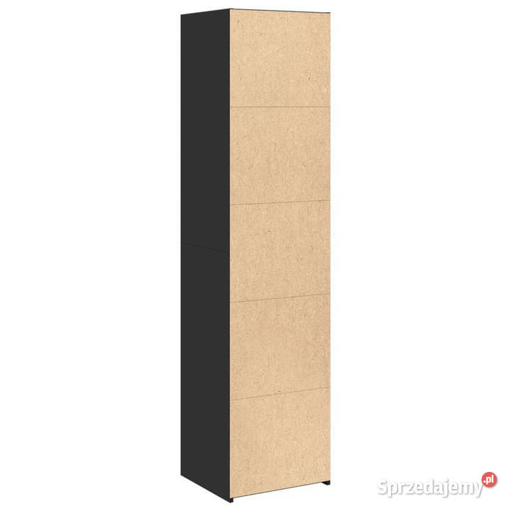 Wysoka szafka czarna 45x41x185 materiał Pozostałe mazowieckie Warszawa