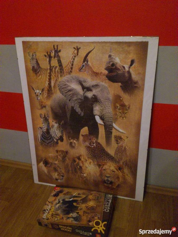 DUŻE Puzzle 2000antyrama 77x100obraz dzikie Katowice
